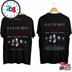 Black Veil Brides Tour Shirt Band Fan Bleeders Us Classic T-Shirt 2 Sided